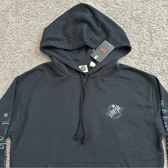 Levi’s Hoodie Womens Silver Tab Black - Picture 12 of 14